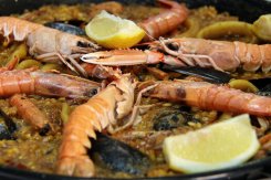 Wedding catering service Ibiza, paella seafood